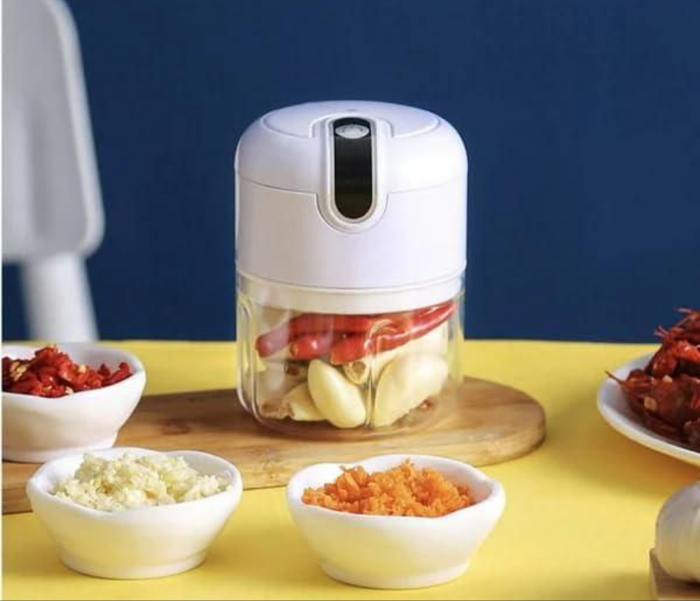 Mini Electric Meat/Garlic Chopper Portable Food Processor