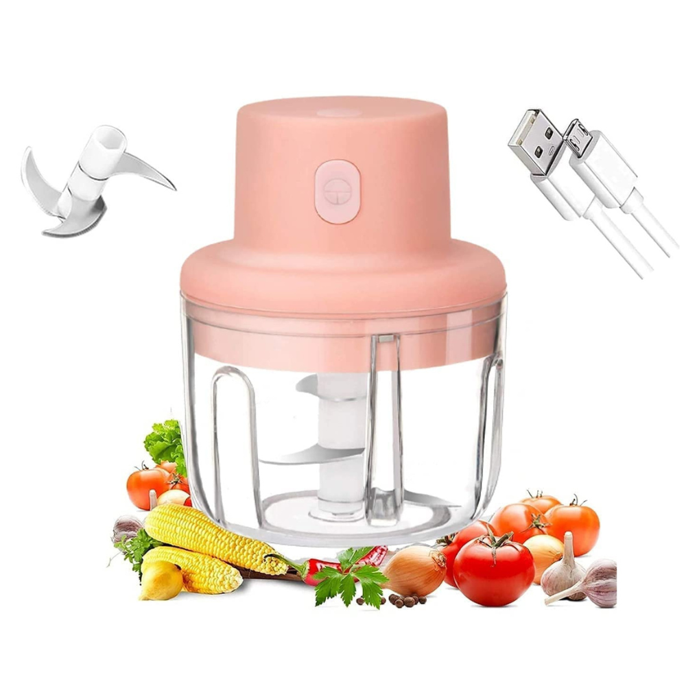 KolorFish Electric Mini Garlic Chopper 250ml Electric Vegetable Chopper